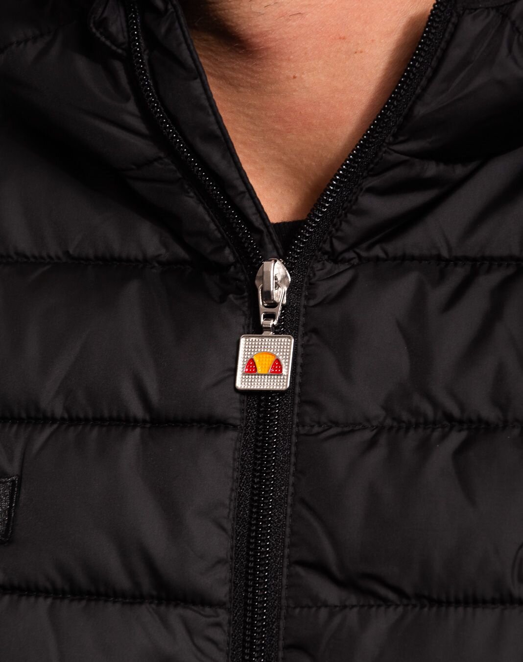 Ellesse Lombardy Padded Jacket Black Anthracite Snapbacks