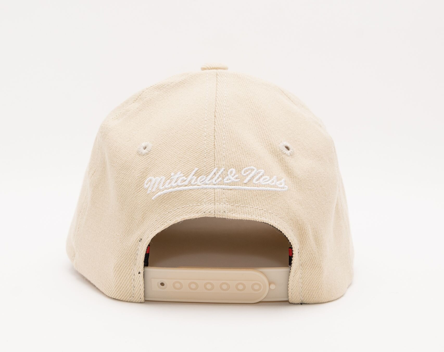 Mitchell Red Wheat Snapbacks Cap & Branded Ness - Classic Pinscript