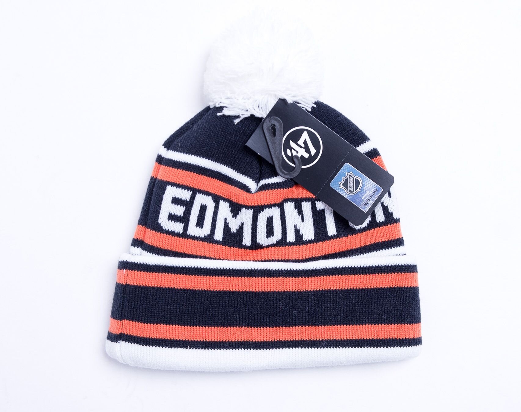 47 Brand NHL Edmonton Oilers Rockhill Cuff Knit Navy Winter Beanie -  Snapbacks | Beanies