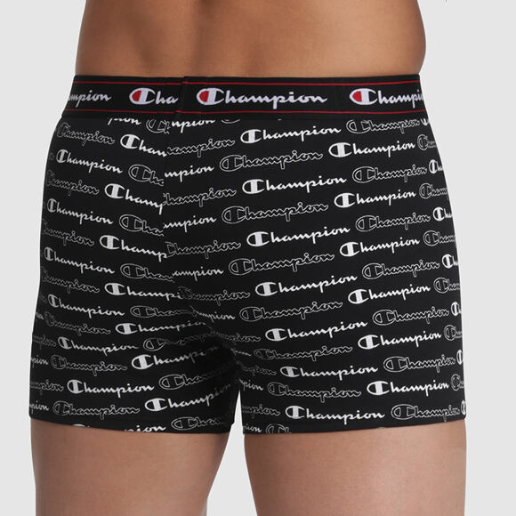 Champion 1P Black Print Boxer Brief