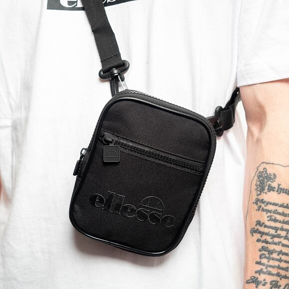 Ellesse Templeton Small Item Bag SAEA0709 Black Mono Shoulder Bag