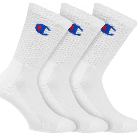 Champion Legacy 3-Pack CH0008QG-8UY White Socks