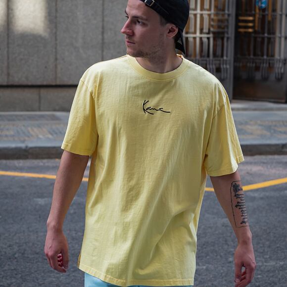 Karl Kani Small Signature Washed Tee Light Yellow 6030254 T-Shirt