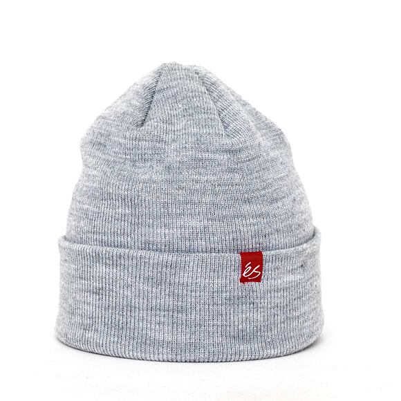 éS Block Beanie Grey Heather