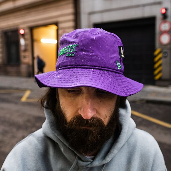 New Era Goretex Tapered Purple Bucket Hat