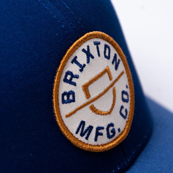 BRIXTON Crest X MP Mesh Cap Washed Navy Joe Bue White