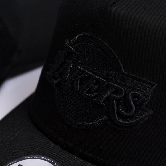 Kšiltovka New Era 9FORTY A-Frame NBA Monochrome - Los Angeles Lakers Black