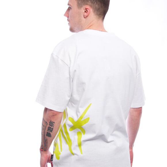Triko Karl Kani - Woven Signature Kani Tag Tee - white/lime