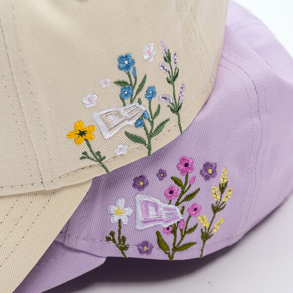 Dámská Kšiltovka New Era - MLB Floral Icon 9FORTY - LA Dodgers - Cream