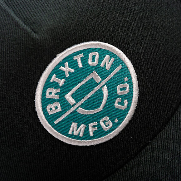 Kšiltovka Brixton - Crest C Mp Snapback - Black/Silver Pine