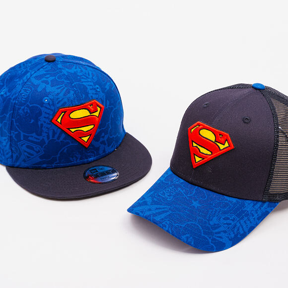Dětská Kšiltovka New Era - Seasonal Superman 9FORTY - Azure