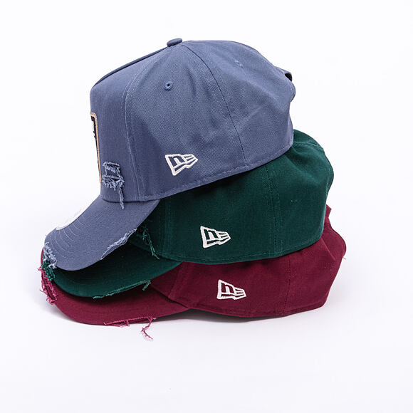 Kšiltovka New Era - Buffalo Distressed Patch 9FORTY A-Frame - Burgundy