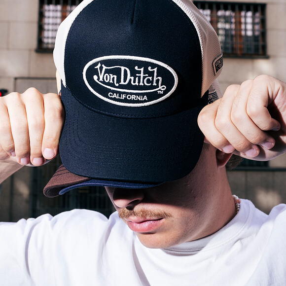 Kšiltovka Von Dutch - Trucker - Flag - Blue/White