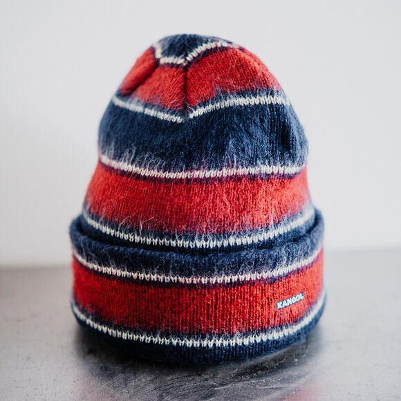 Kangol - Fuzzy Stripe Beanie - Navy