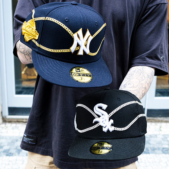 Kšiltovka New Era - MLB Chain Wrap 59FIFTY - NY Yankees - Navy