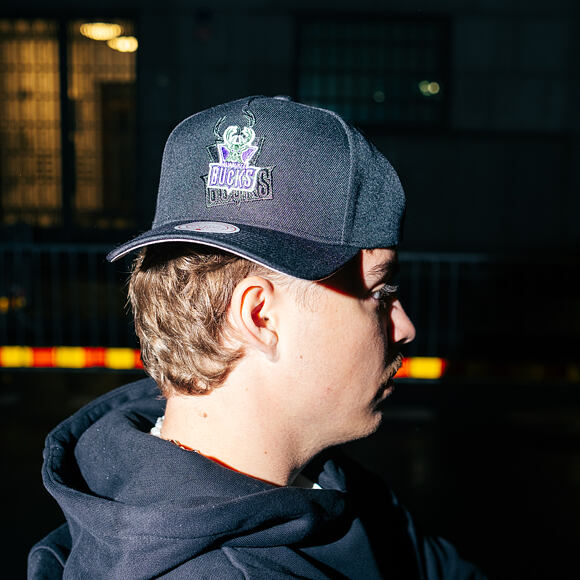 Cap Mitchell & Ness - NBA Tilted Pro Snapback Hwc - Milwaukee Bucks - Black