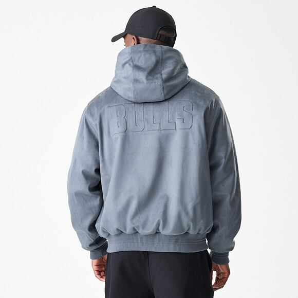 Jacket New Era - NBA Suede Hooded Jacket - Chicago Bulls - Grape