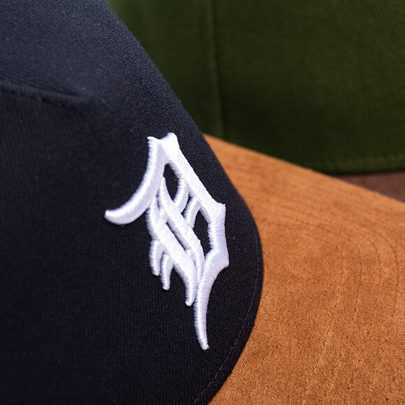 Cap New Era - MLB Suede Visor 9FORTY A-Frame - Detroit Tigers - Navy / Brown
