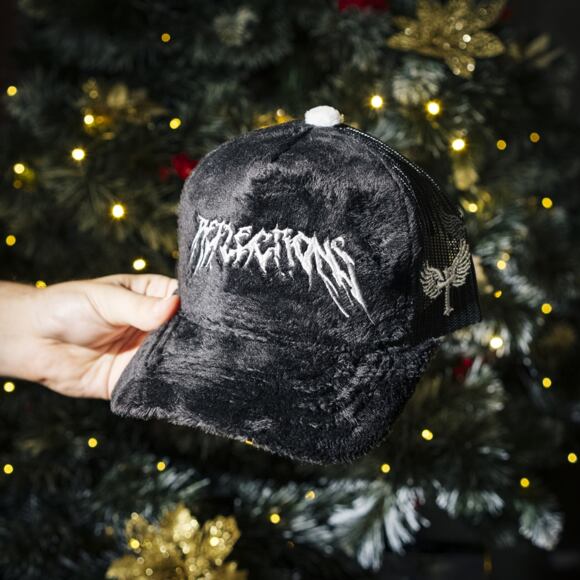 Kšiltovka Reflection Luxury Fuzzy Trucker - Black Midnight Contrast