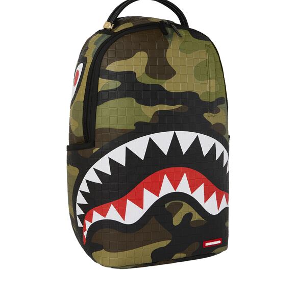 Sprayground Woodland Camo Check Backpack