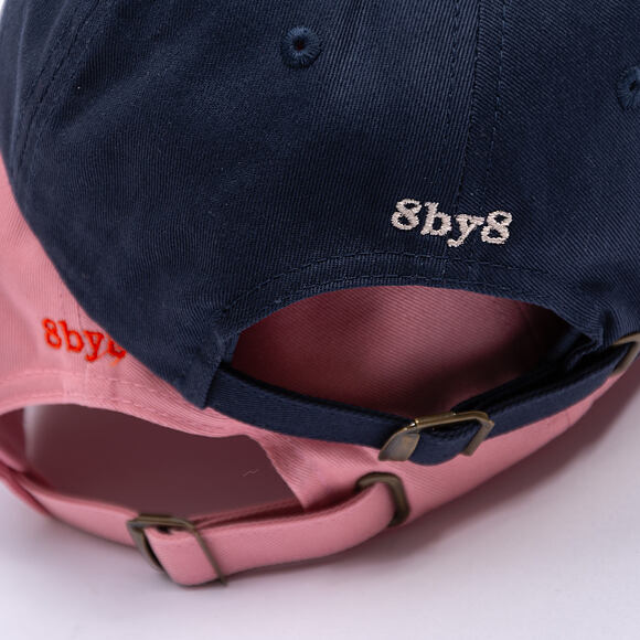 8by8 Dadcap - "Sorry I'm Late I saw a dog" - Baby Pink/Red