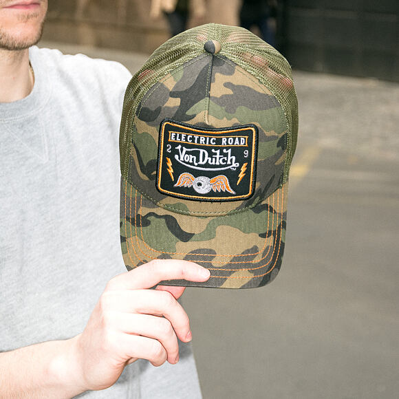 Cap Von Dutch - Trucker - Electric Road Green Camo