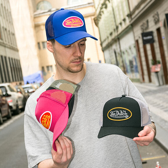 Kšiltovka Von Dutch - Trucker - Classic Logo Black/Grey