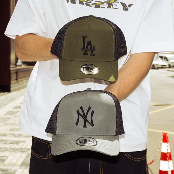 Cap New Era - MLB Tech Pack 9FORTY A-Frame Trucker - NY Yankees - Steel