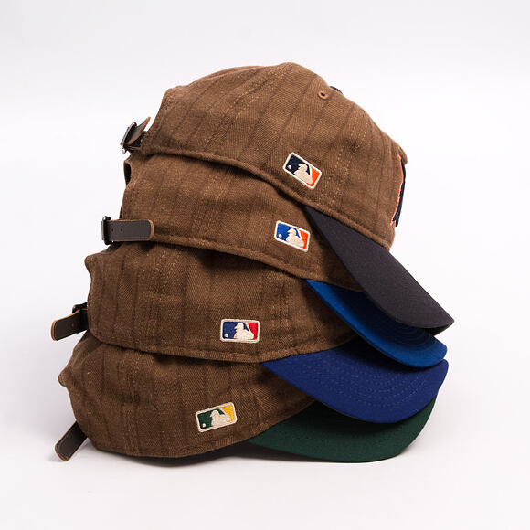 Cap New Era × Three Looms - Chestnut Pinstripe 9TWENTY A-Frame - LA Dodgers