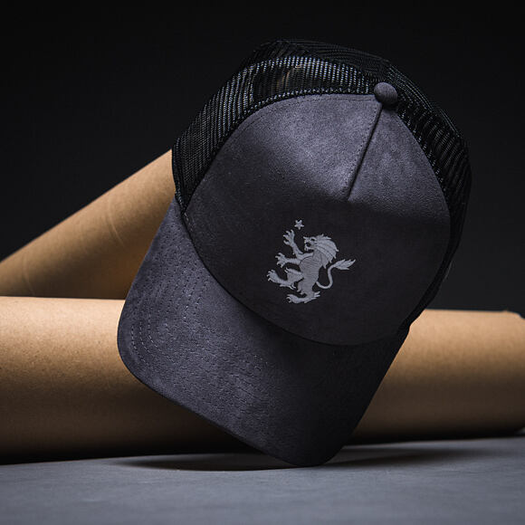Cap New Era - Faux Suede 9FORTY A-Frame Trucker - ASTON VILLA FC - Graphite