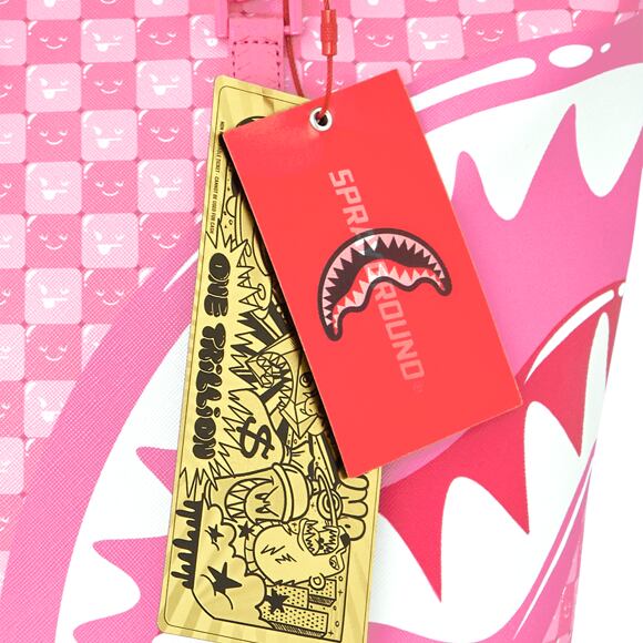 Bag Sprayground - Pink New Check Faces Tote