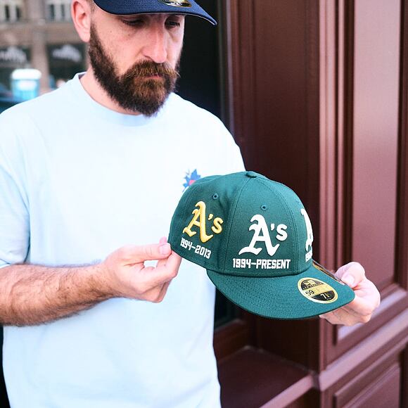 Cap New Era - MLB IMAGE DROP All-Over 59FIFTY Low Profile - Oakland Athletics - Green
