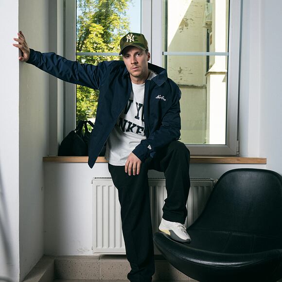 Jacket New Era - Branded Shacket - Navy