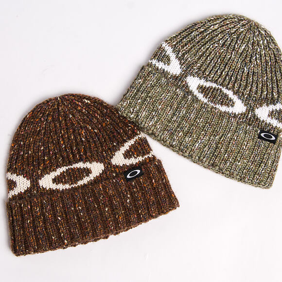 Beanie Oakley - W. Ellipse Ribbed Beanie - Dark Umber