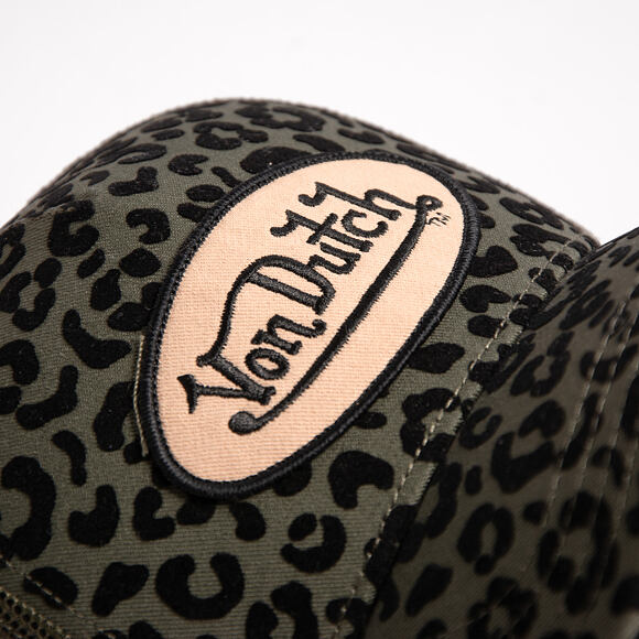 Womens Cap Von Dutch - Baseball - Velvet Print Embroidery - Camo