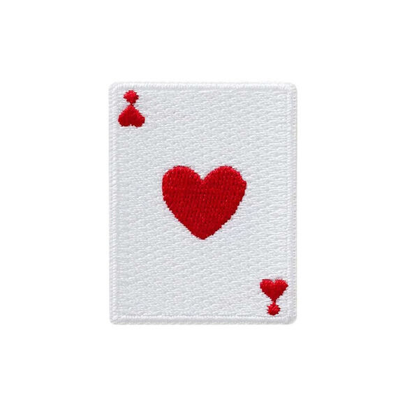 Patch Monoquick - Srdcová karta 5,1 x 3,9 cm