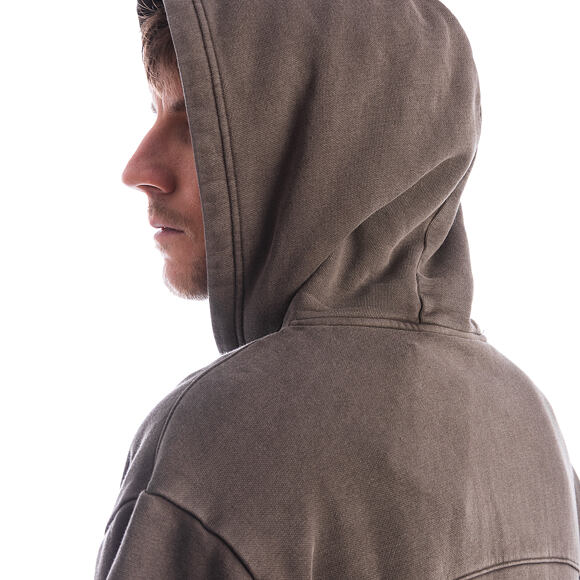 Sweatshirt Champion - Washed Black Hoodie Full Zip Sweatshirt