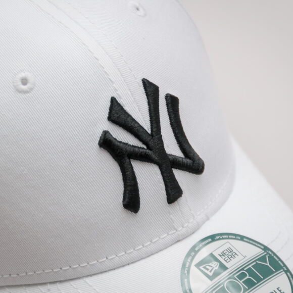 New Era 9FORTY MLB League Basic New York Yankees Strapback White / Black Cap
