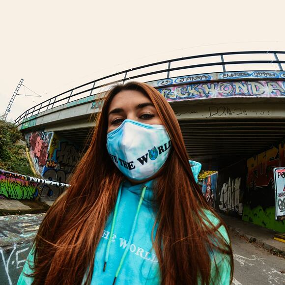 RIP N DIP Save The World Face Mask RND7162 Blue
