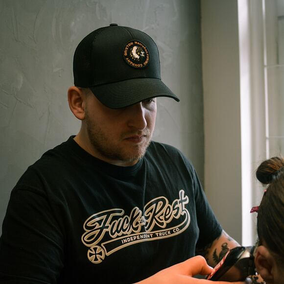 Brixton Rival Stamp X Mp Mesh Cap Black