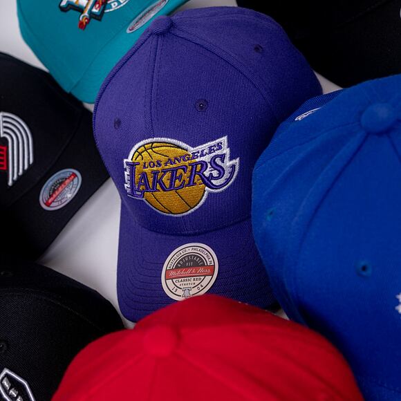 Mitchell & Ness Team Ground 2.0 Stretch Snapback Los Angeles Lakers Purple Cap
