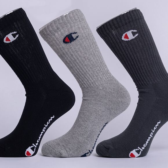 Champion 3pk Crew Socks DAG/OXGM/NBK