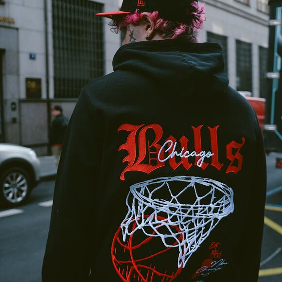 Custom Mikina Adam Wave × New Era Chicago Bulls Tribute Hoody