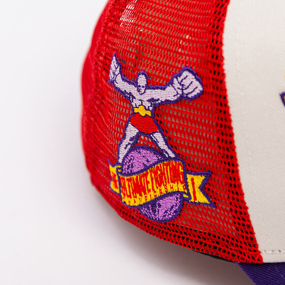 Kšiltovka New Era - UFC MMA Promo Cap 9FORTY Trucker - Cream / Purple
