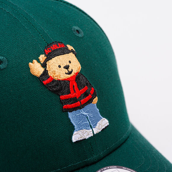 Dětská Kšiltovka New Era - Bear Kids 9FORTY - AC Milan - Dark Green