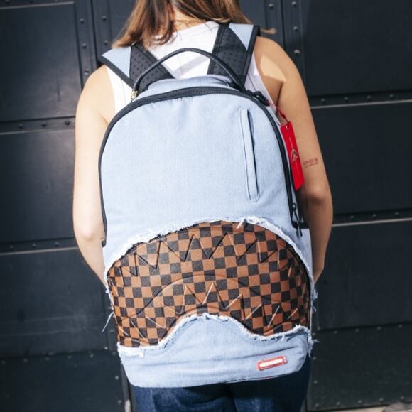 Sprayground - Denim Shark Bite Dlxsv Backpack