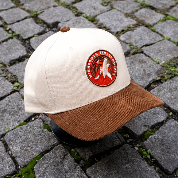 Kšiltovka Mitchell & Ness - Tawny Pro Crown - Minnesota Timberwolves - Sand/Brown