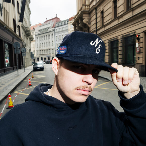 Kšiltovka New Era - 59FIFTY Day - Wool & Cashmere Script - Black