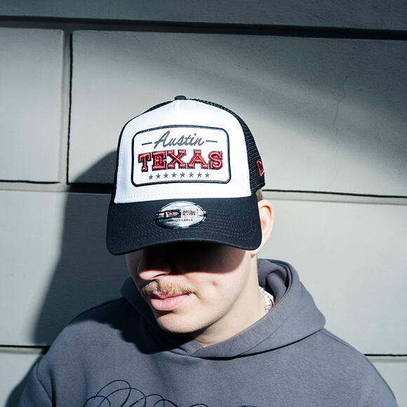 Cap New Era - Branded Location Patch 9FORTY Trucker - Black