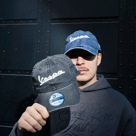 Cap New Era - Piagio Washed 9TWENTY - Vespa - Black